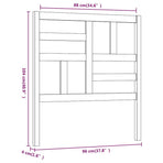 Bed Headboard 96 cm Solid Wood Pine
