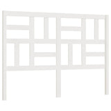 Bed Headboard White 141 cm Solid Wood Pine