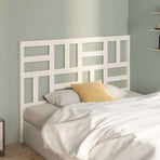 Bed Headboard White 141 cm Solid Wood Pine