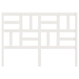 Bed Headboard White 141 cm Solid Wood Pine - Top-Down View
