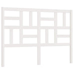 Bed Headboard White 156 cm Solid Wood Pine