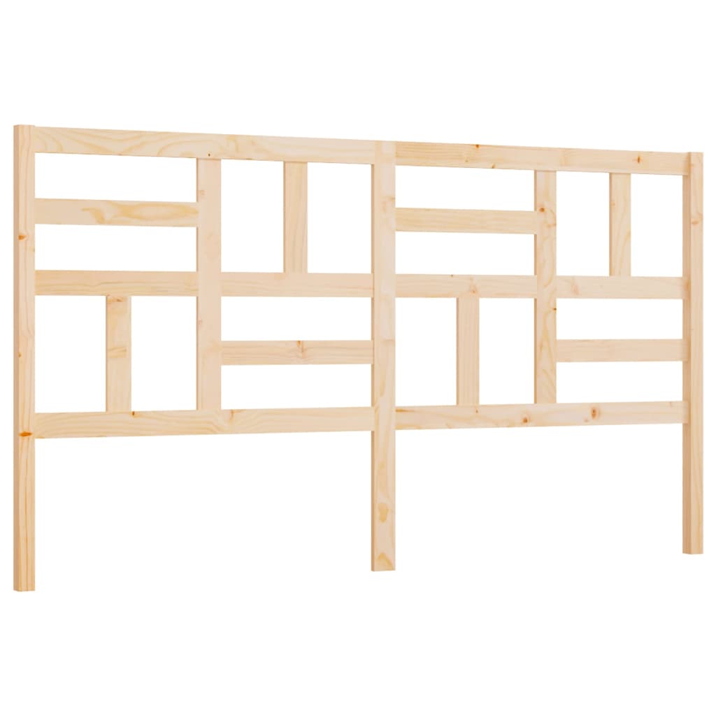 Bed Headboard 186 cm Solid Wood Pine