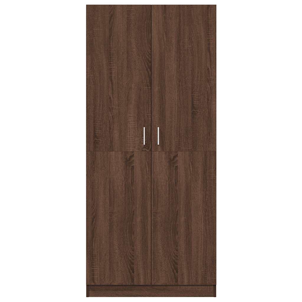 Wardrobe Brown Oak 80x52x180 cm Engineered Wood