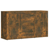 Sideboard Smoked Oak 120x36x69 cm Engineered Wood - Front View