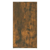 Sideboard Smoked Oak 120x36x69 cm Engineered Wood - Rear View