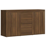 Sideboard Brown Oak 120x36x69 cm Engineered Wood - Front View