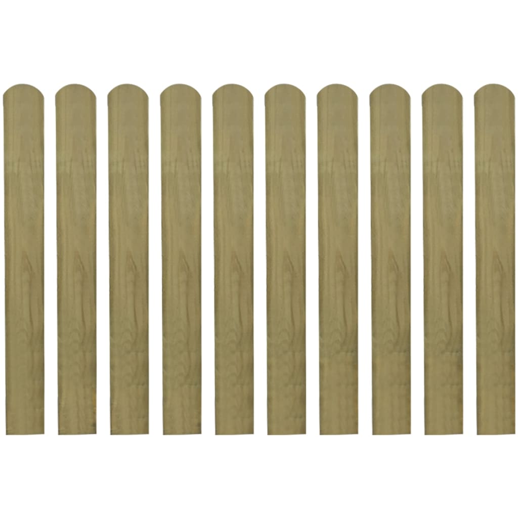 20 pcs Impregnated Fence Slats Wood 80 cm