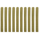 30 pcs Impregnated Fence Slats Wood 100 cm