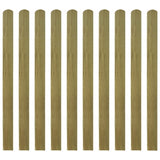 20 pcs Impregnated Fence Slats Wood 120 cm