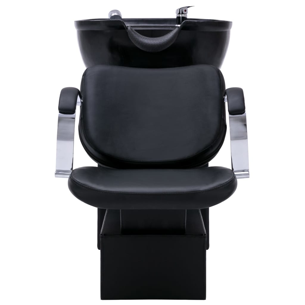 Shampoo Backwash Unit with Salon Chairs Faux Leather