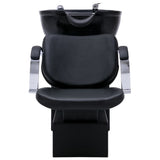 Shampoo Backwash Unit with Salon Chairs Faux Leather