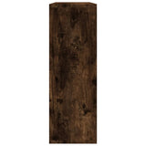 Wall Shelf Smoked Oak 104x20x58.5 cm Engineered Wood - Top-Down View