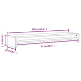 Monitor Stand Grey Sonoma 100x24x13 cm Engineered Wood