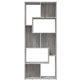 Book Cabinet Grey Sonoma 67x24x161 cm Engineered Wood - Side View