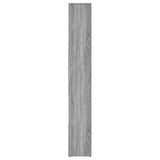 Book Cabinet Grey Sonoma 67x24x161 cm Engineered Wood - Top-Down View
