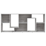 Book Cabinet Grey Sonoma 67x24x161 cm Engineered Wood - Rear View