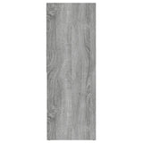 Book Cabinet Grey Sonoma 67x24x161 cm Engineered Wood - Close-Up Angle
