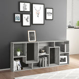 Book Cabinet Grey Sonoma 67x24x161 cm Engineered Wood - Extra Image