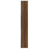 Book Cabinet Brown Oak 67x24x161 cm Engineered Wood