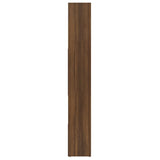 Book Cabinet Brown Oak 67x24x161 cm Engineered Wood - Top-Down View