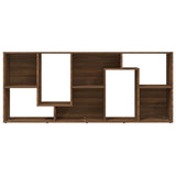 Book Cabinet Brown Oak 67x24x161 cm Engineered Wood