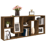 Book Cabinet Brown Oak 67x24x161 cm Engineered Wood - Extra Image