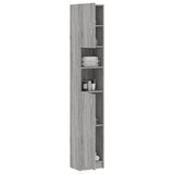 Bathroom Cabinet Grey Sonoma 32x25.5x190 cm Engineered Wood - Top-Down View