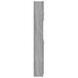 Bathroom Cabinet Grey Sonoma 32x25.5x190 cm Engineered Wood - Close-Up Angle