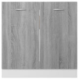 Sink Bottom Cabinet Lyon Grey Sonoma 80x46x81.5 cm Engineered Wood - 45-Degree Angle