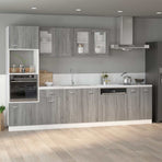 Sink Bottom Cabinet "Lyon" Grey Sonoma 80x46x81.5 cm