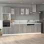 Sink Bottom Cabinet "Lyon" Grey Sonoma 80x46x81.5 cm