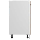 Sink Bottom Cabinet Lyon Brown Oak 80x46x81.5 cm Engineered Wood