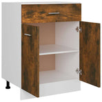 Drawer Bottom Cabinet "Lyon" Smoked Oak 60x46x81.5 cm