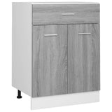 Drawer Bottom Cabinet Lyon Grey Sonoma 60x46x81.5 cm Engineered Wood - Front View