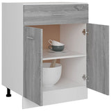 Drawer Bottom Cabinet Lyon Grey Sonoma 60x46x81.5 cm Engineered Wood - Top-Down View