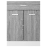 Drawer Bottom Cabinet Lyon Grey Sonoma 60x46x81.5 cm Engineered Wood - 45-Degree Angle
