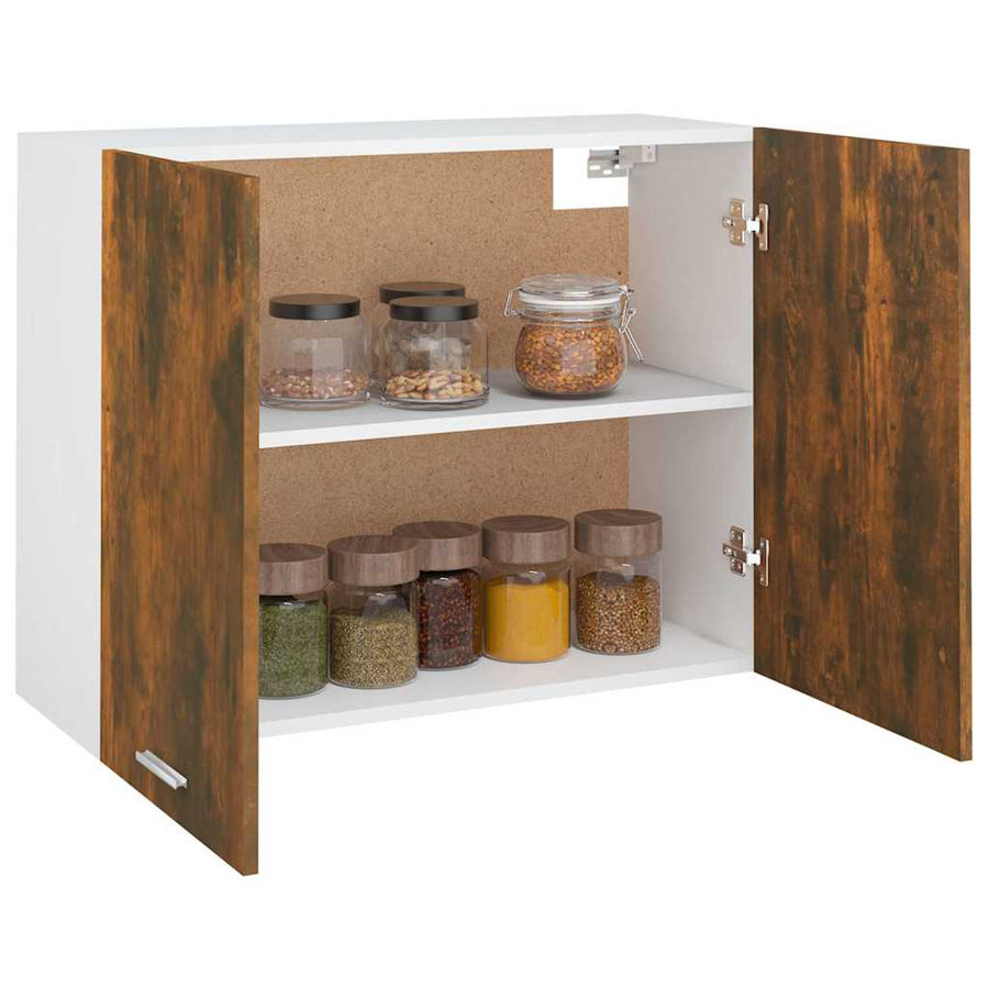 Hanging Cabinet Lyon Smoked Oak 80x31x60 cm Engineered Wood