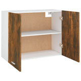 Hanging Cabinet Lyon Smoked Oak 80x31x60 cm Engineered Wood - Rear View
