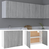 Hanging Cabinet Lyon Grey Sonoma 80x31x60 cm Engineered Wood - Front View