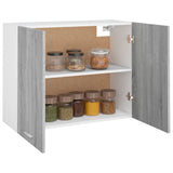 Hanging Cabinet Lyon Grey Sonoma 80x31x60 cm Engineered Wood - Top-Down View