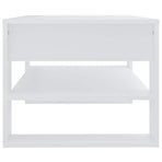 Coffee Table White 102x55x45 cm Engineered Wood