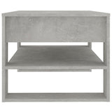 Coffee Table Concrete Grey 102x55x45 cm Engineered Wood - Top-Down View