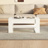 Coffee Table High Gloss White 102x55x45 cm Engineered Wood - 45-Degree Angle