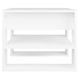 Coffee Table White 55.5x55x45 cm Engineered Wood