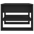 Coffee Table Black 55.5x55x45 cm Engineered Wood