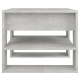 Coffee Table Concrete Grey 55.5x55x45 cm Engineered Wood - Top-Down View