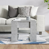 Coffee Table Concrete Grey 55.5x55x45 cm Engineered Wood - 45-Degree Angle