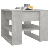 Coffee Table Concrete Grey 55.5x55x45 cm Engineered Wood - Rear View