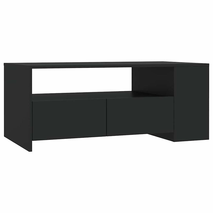Coffee Table Black 102x55x42 cm Engineered Wood