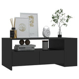 Coffee Table Black 102x55x42 cm Engineered Wood